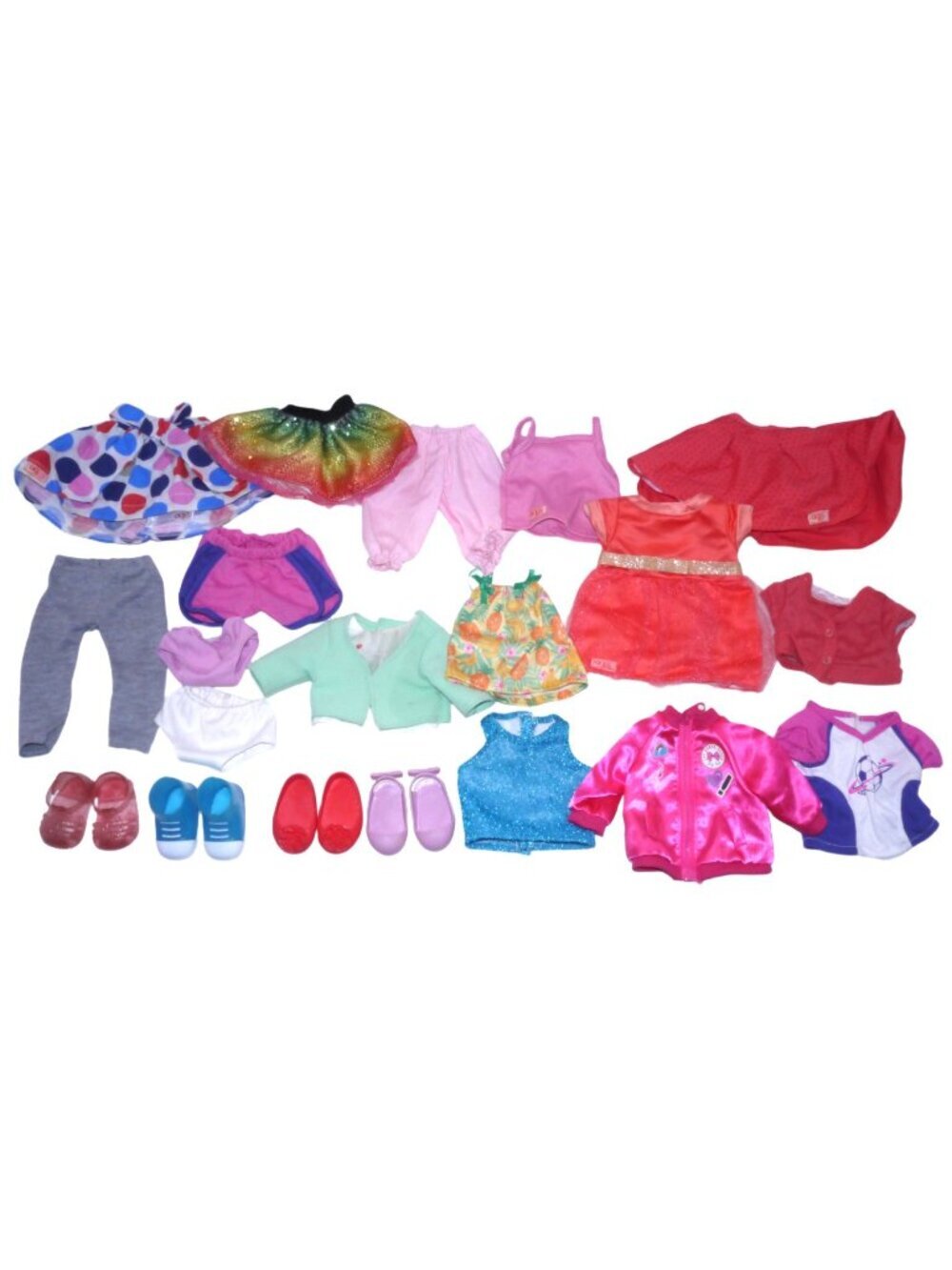 OG Our Generation Battat dolls set of 16 pieces of clothing and 4 pair of shoes